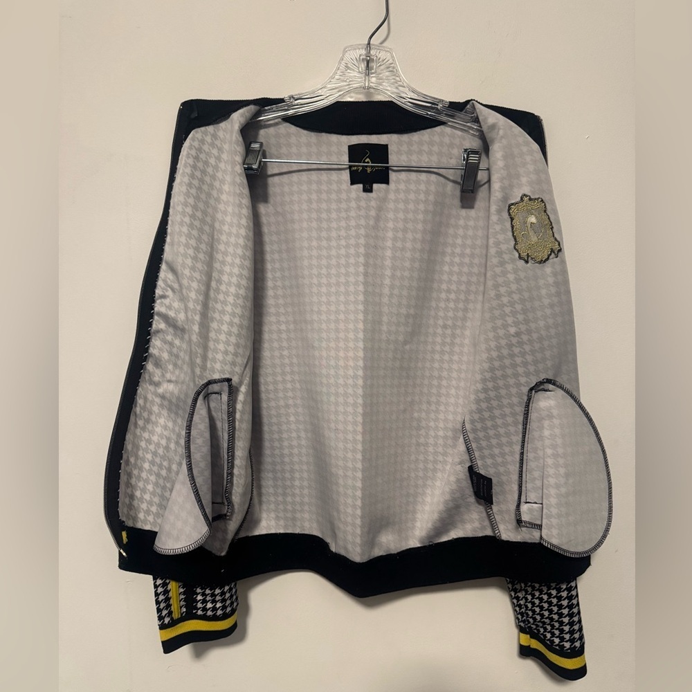 Baby Phat Vintage Y2K Track Jacket Womens XL Houndstooth Striped Full Zip Up - Picture 6 of 9